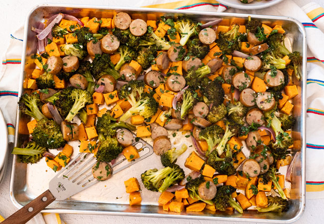 650x450 Sausage Veggie Sheetpan 650x450 Sausage Veggie Sheetpan