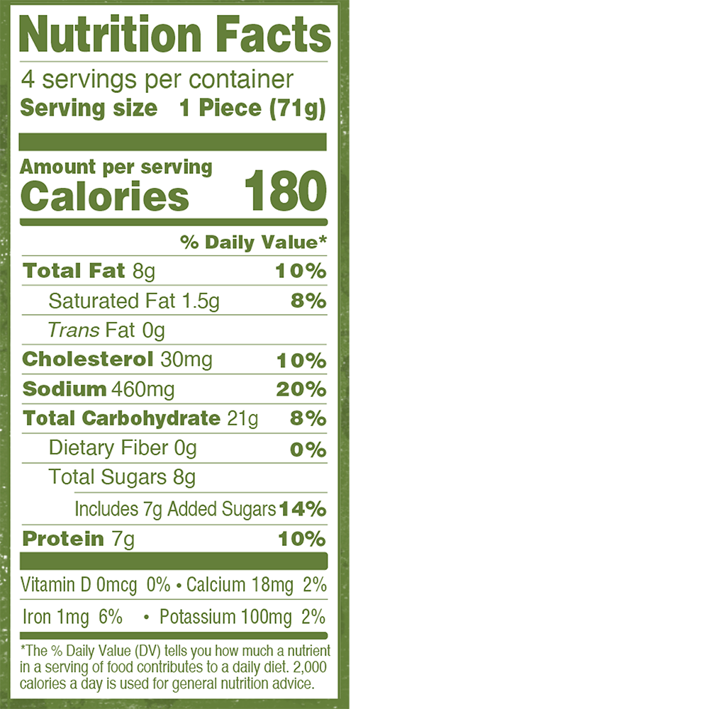 Applegate Naturals® Chicken Pancake & Sausage Stick_Nutrition_Facts