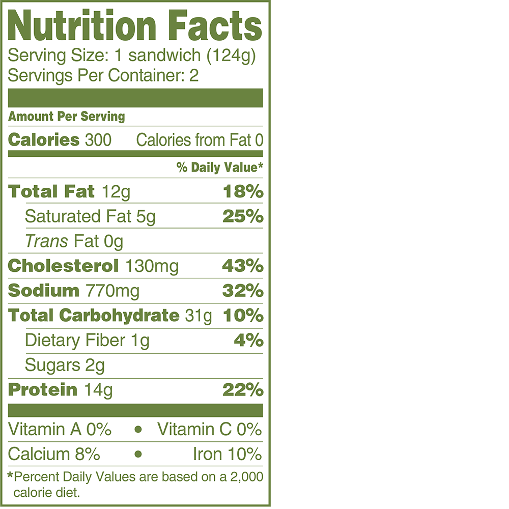 Applegate Naturals ® Turkey Breakfast Sandwich